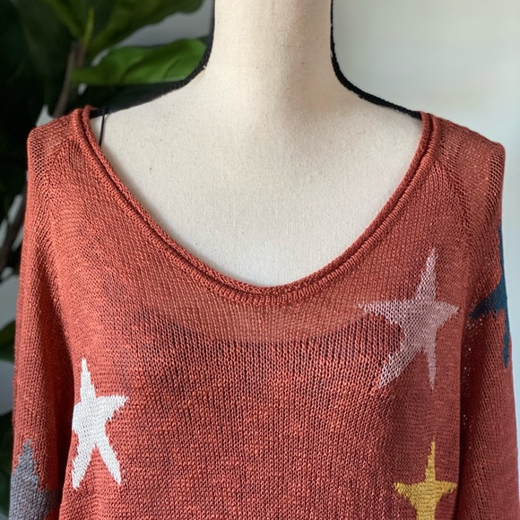 Mew - •Star Struck•star knit sweater/pullover Copper - Picture 7 of 9